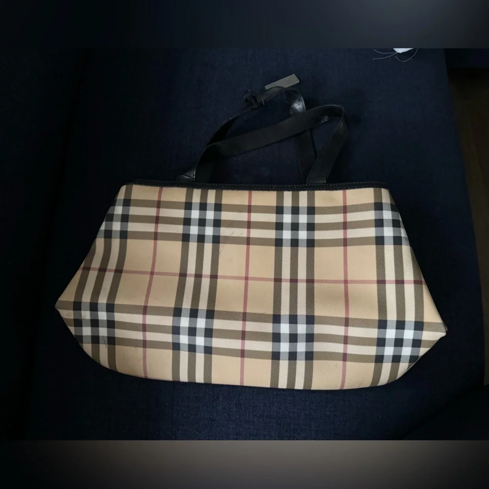 Burberry vintage checkered small‎ tote